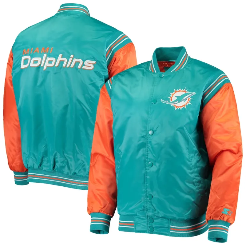 Miami Dolphins Satin Jacket - William Jacket