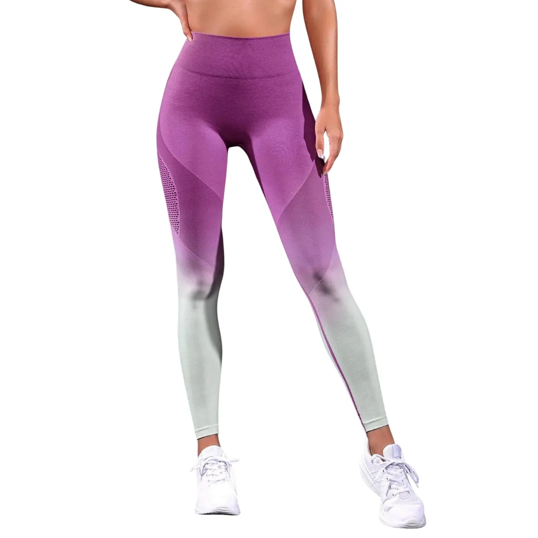 Mila Ombre Hollow Out Leggings