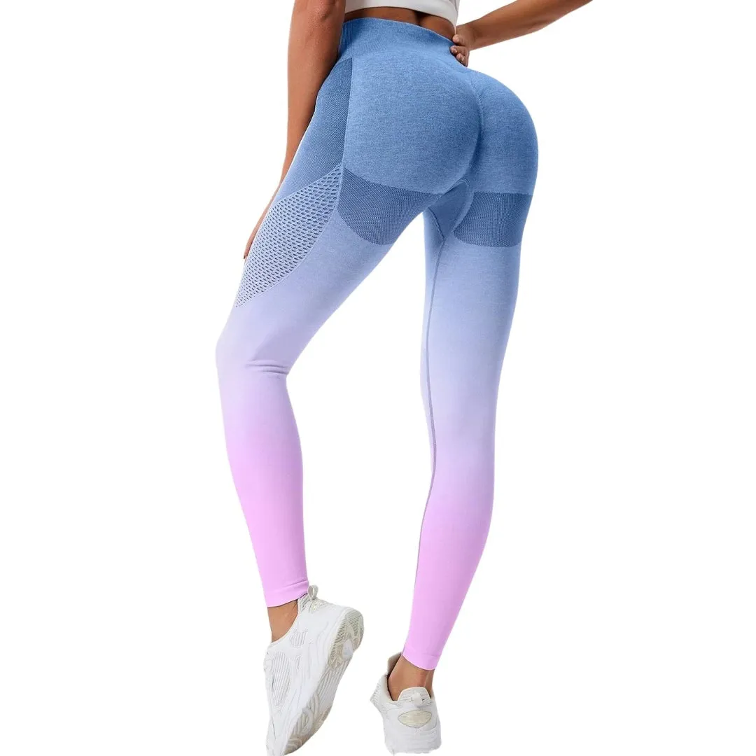 Mila Ombre Hollow Out Leggings