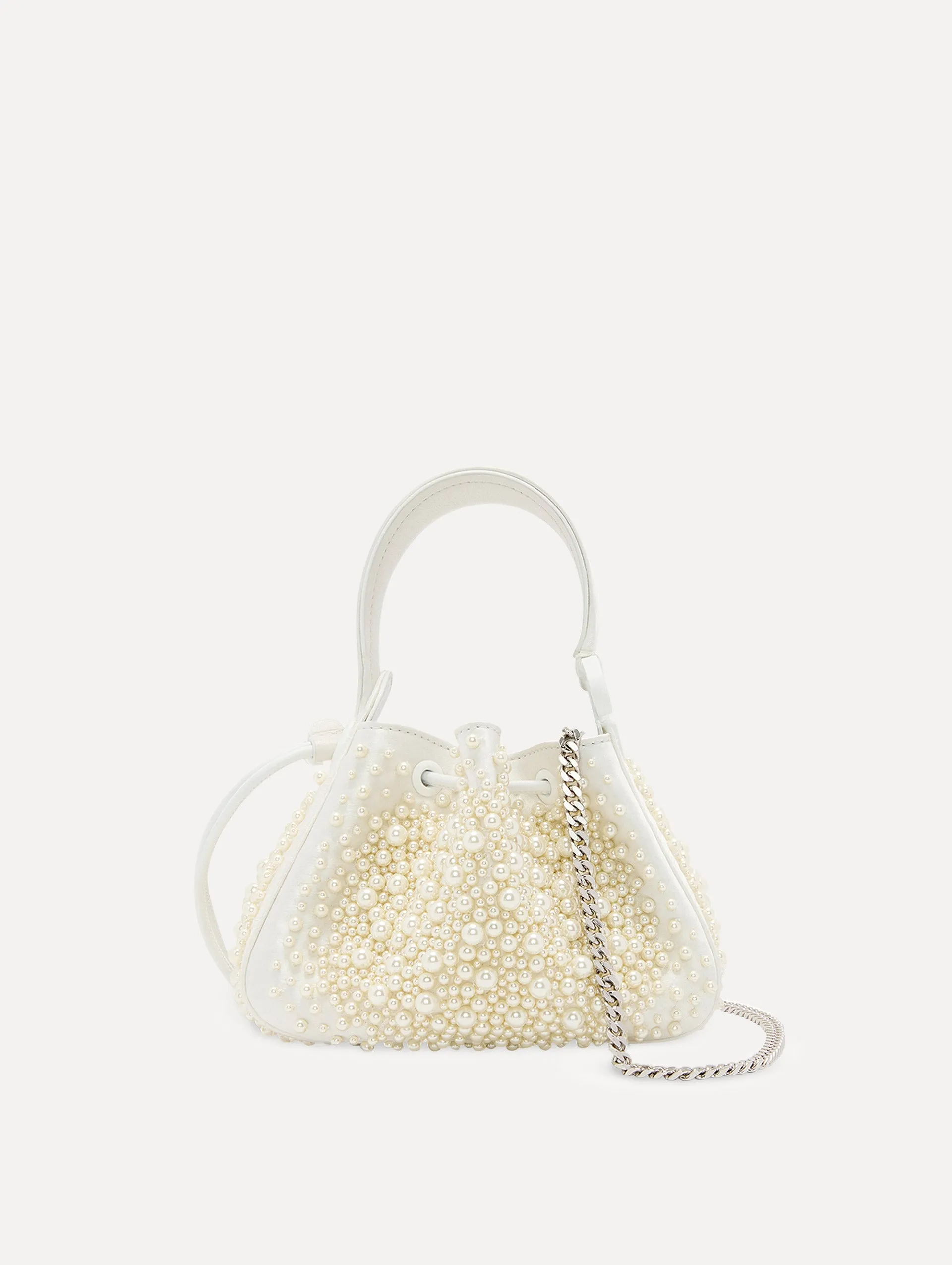 Nano Pearl Embroidered O Handle Bag