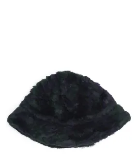 Needles Bermuda Hat Acrylic Fur Green Purple