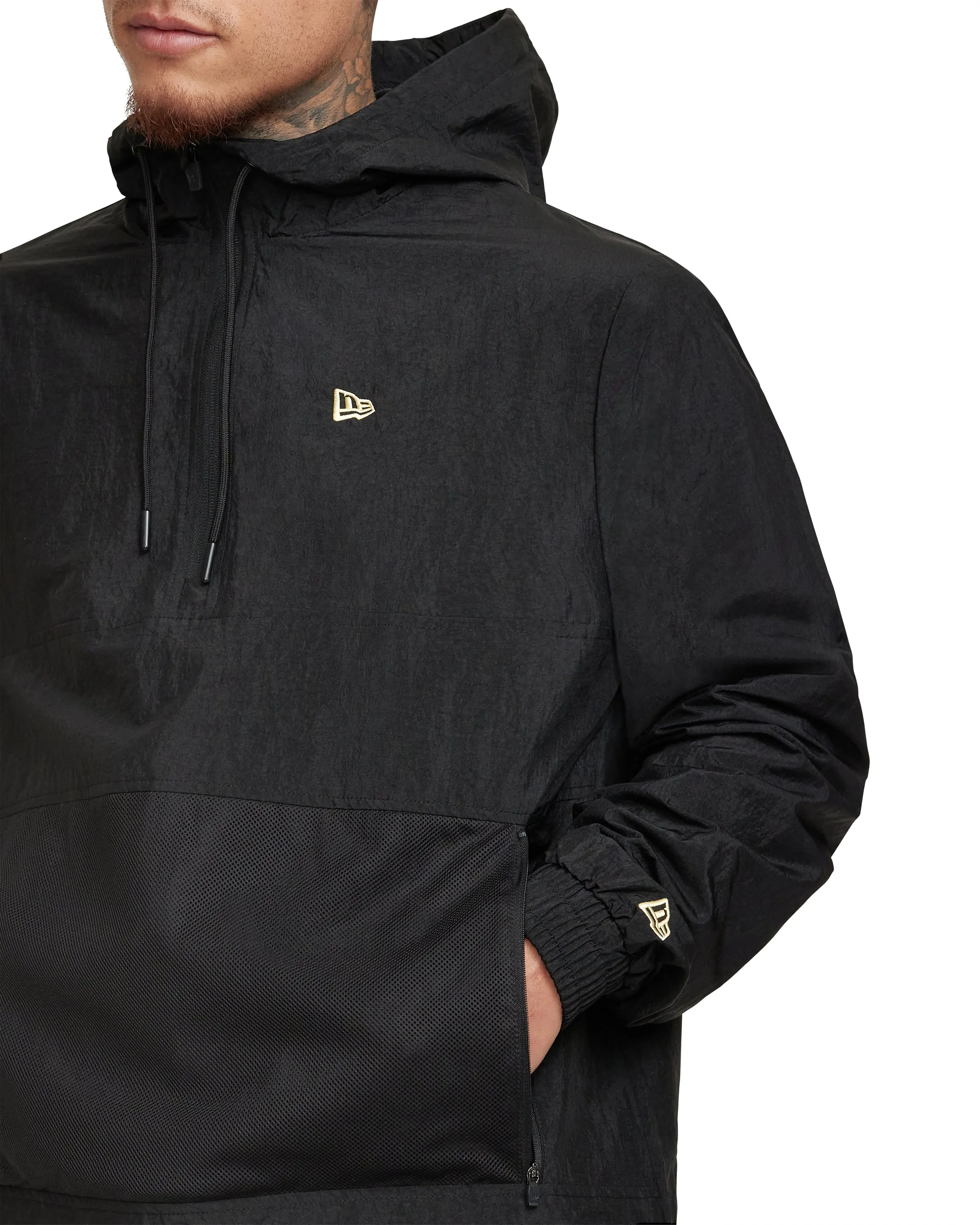 New Era Cap Essential Black Windbreaker