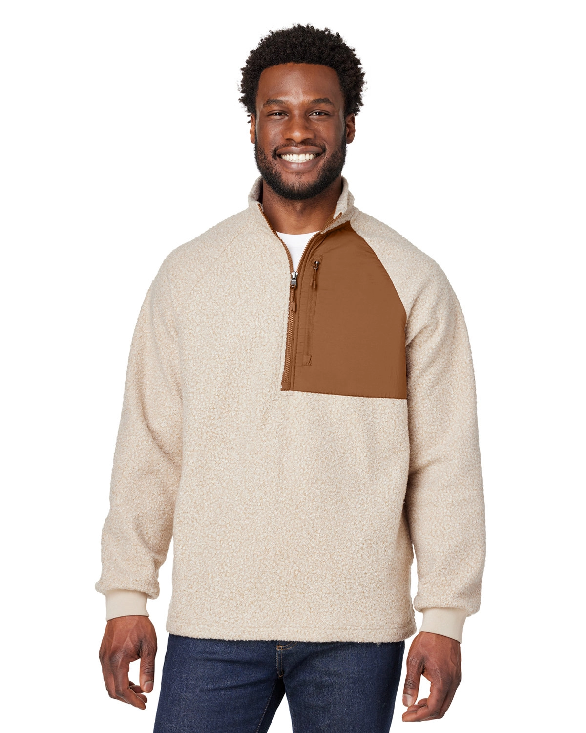 North End NE713 Men's Aura Sweater Fleece Quarter-Zip SKU: NE713