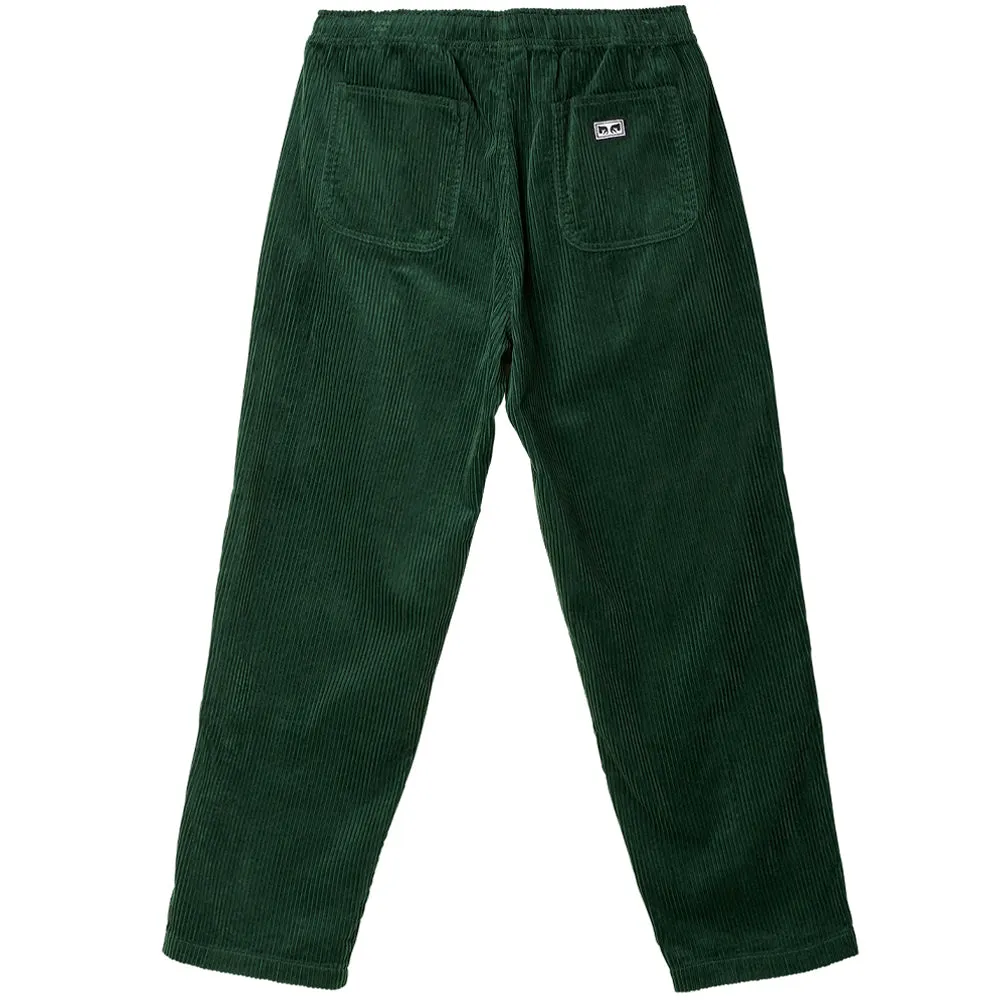 OBEY EASY CORD PANT // DARK CEDAR