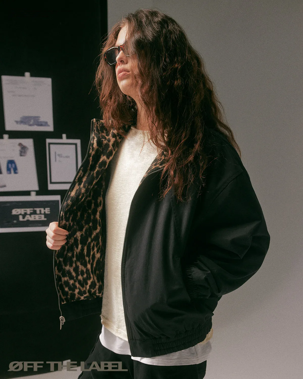 OFF THE LABEL Reversible Leopard Jacket Coat