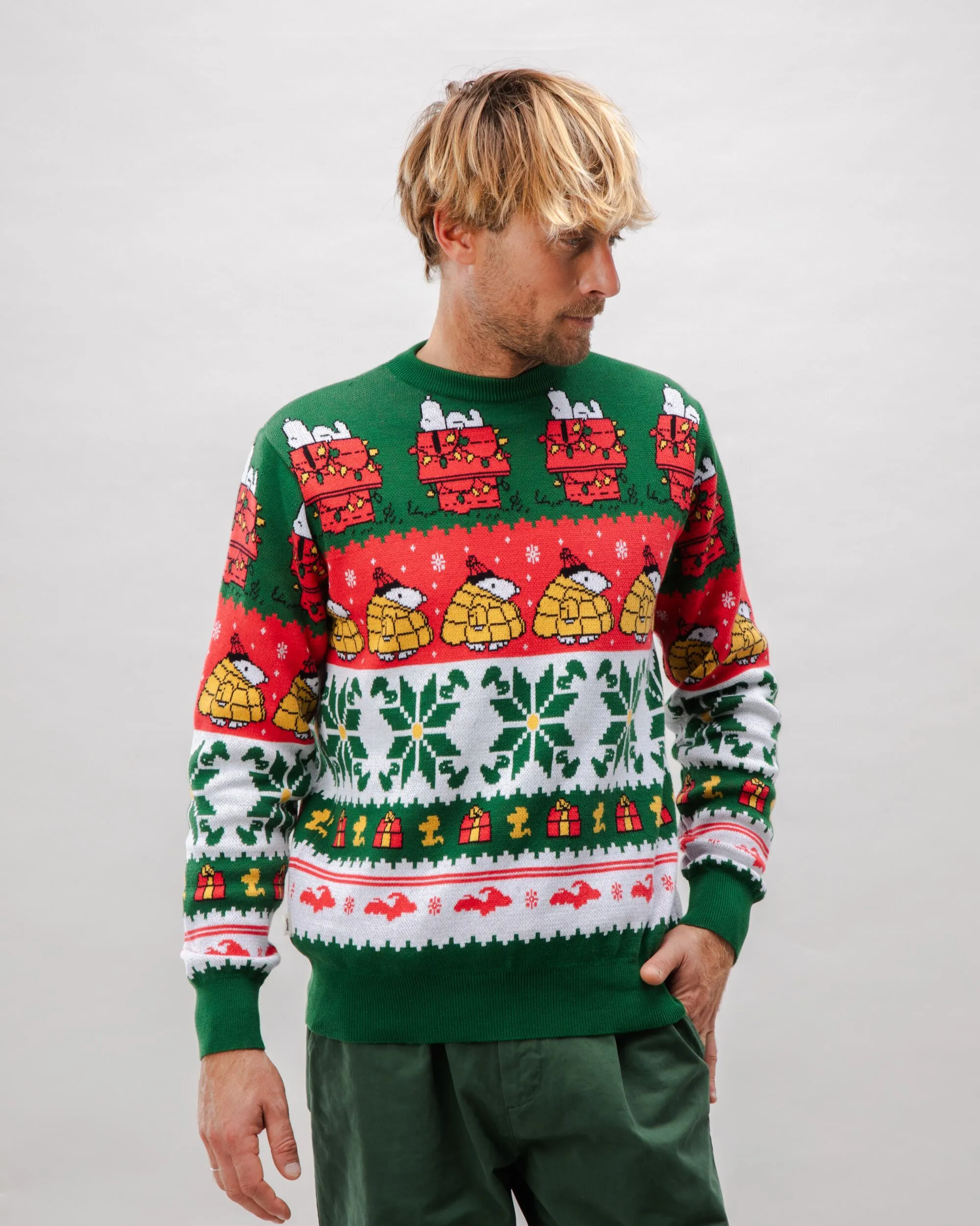 Peanuts Xmas Cotton Sweater Multicolor