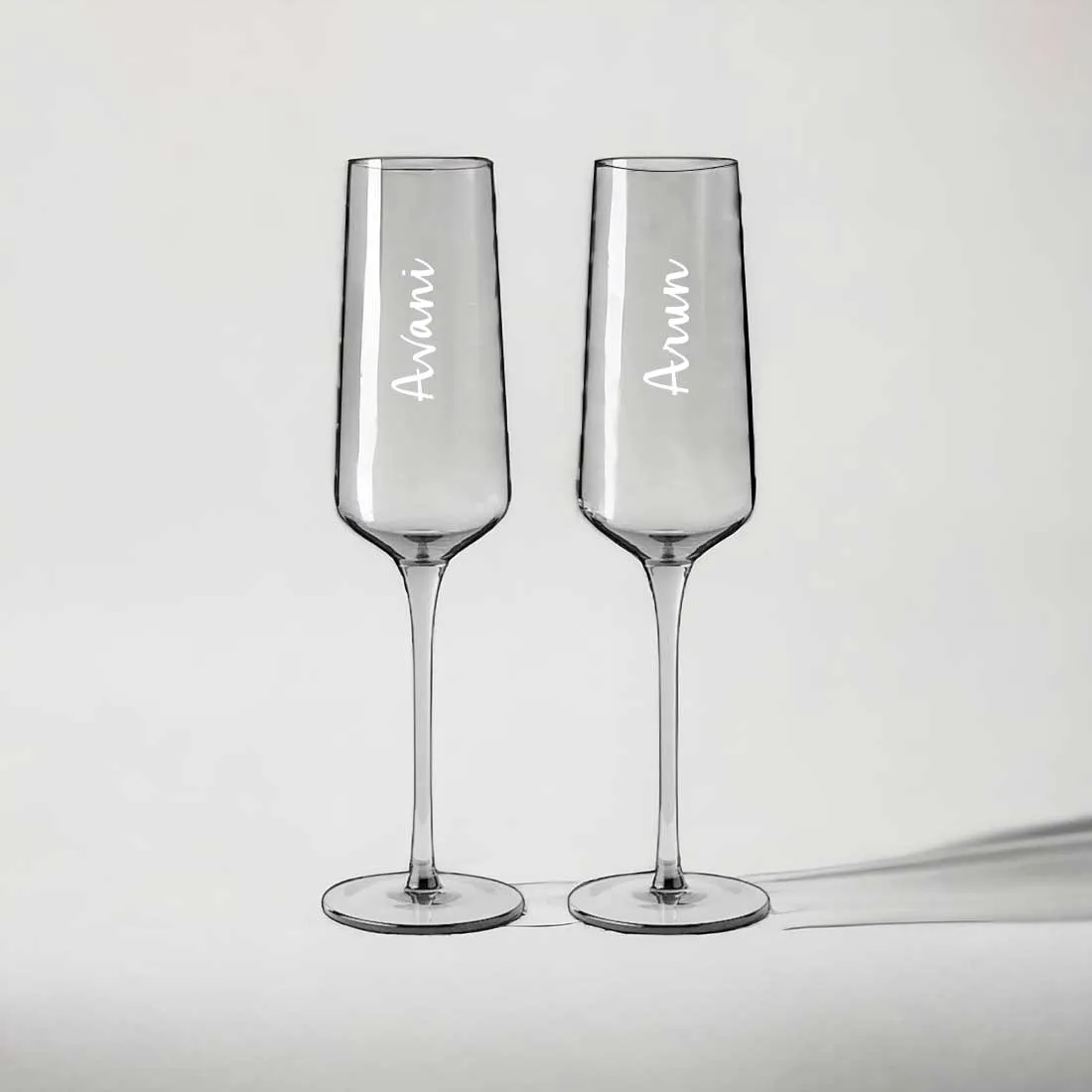 Personalized Champagne Flutes - Premium Engraved Champagne Glasses