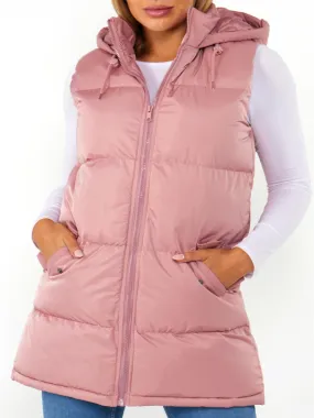 Plus Size Gilet Bodywarmer Jacket, Black, Pink, UK Sizes 18 to 25