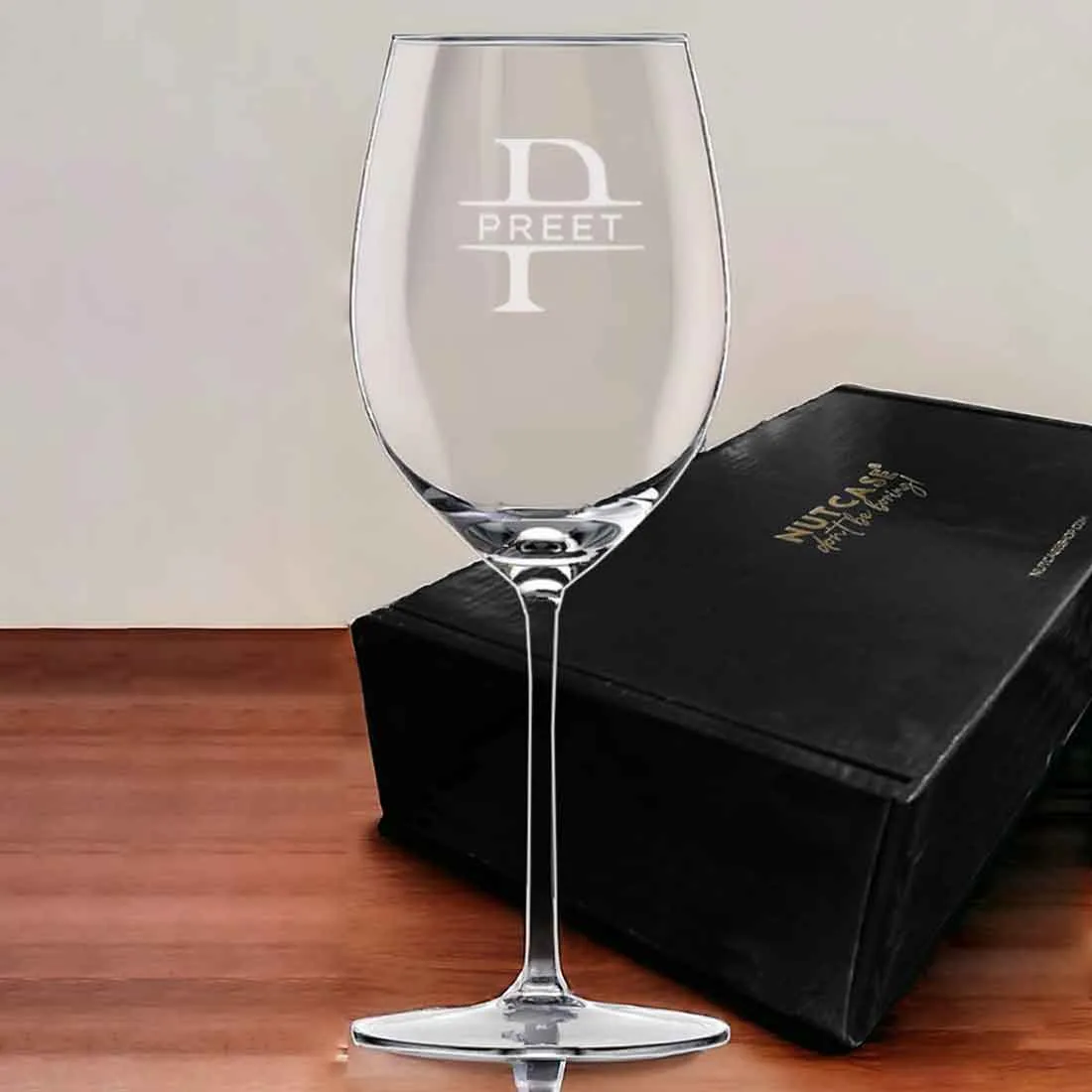 Premium Wine Glass with Name - Custom Engraved Wine Glasses