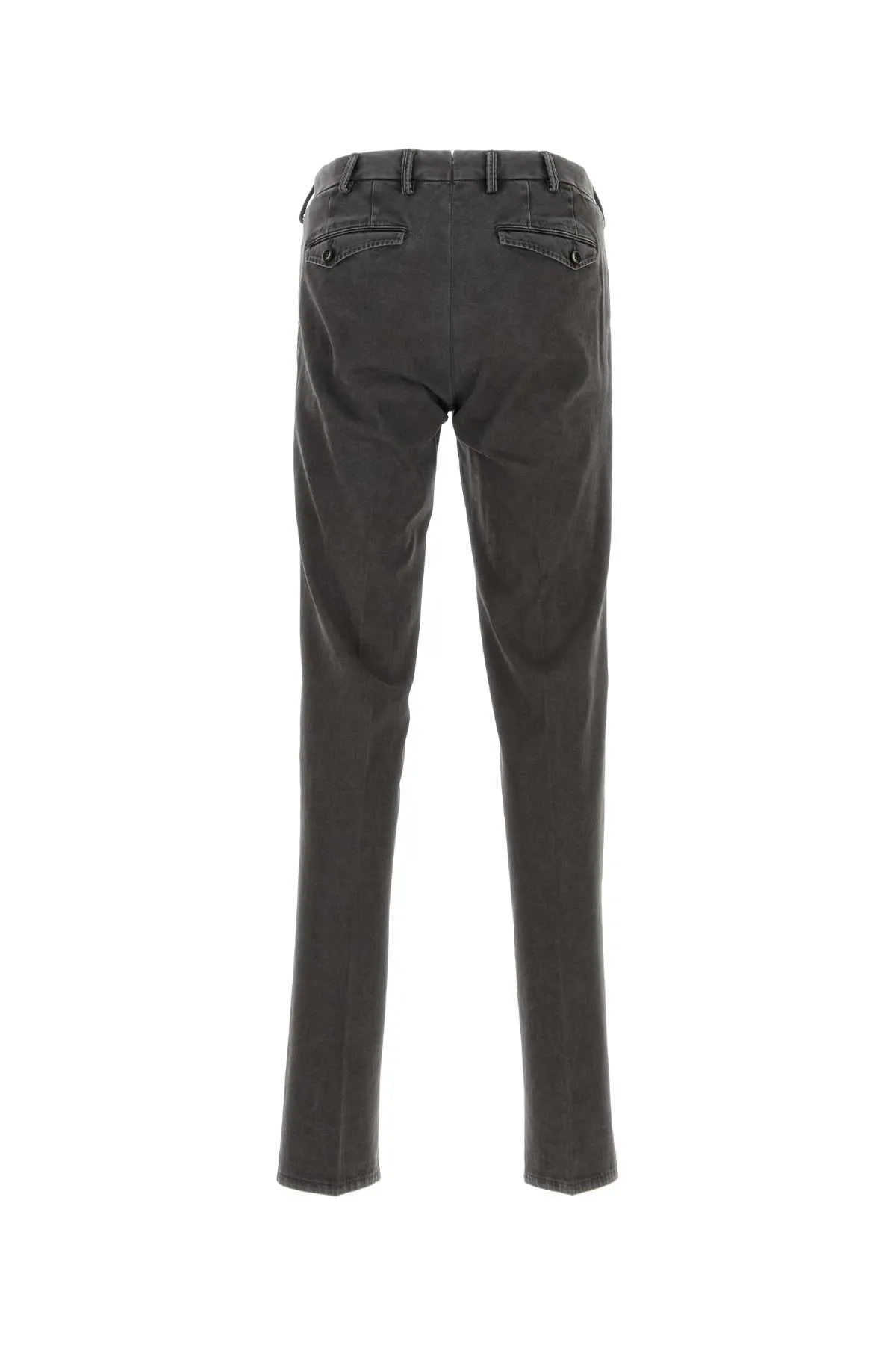 Pt Torino Charcoal Stretch Cotton Pant