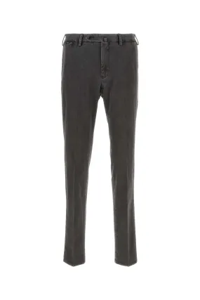 Pt Torino Charcoal Stretch Cotton Pant