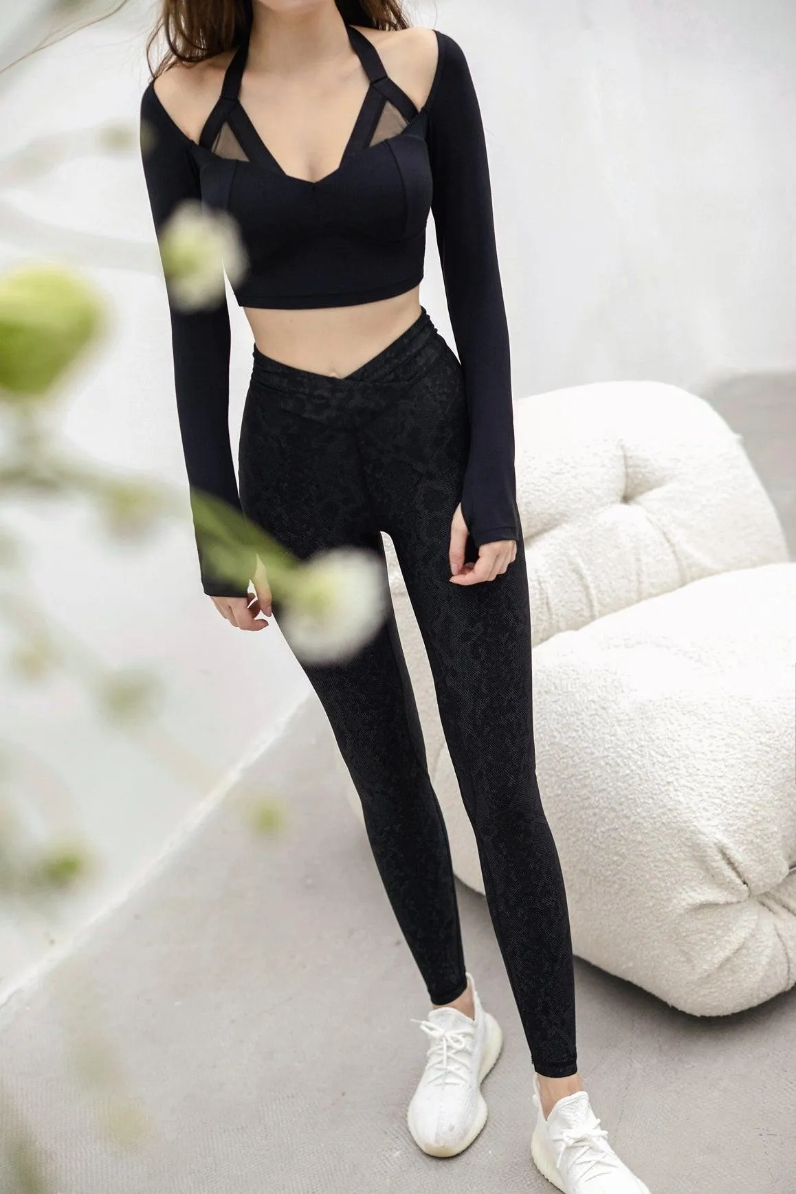 Python High-waist Leggings