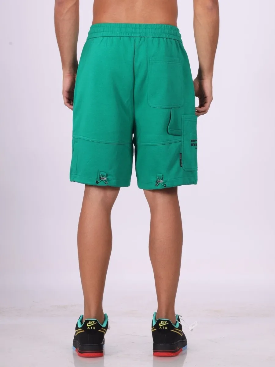 Radiant Green Knitted Shorts Men