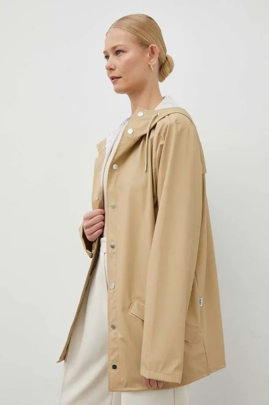 Rains rain jacket 12010 Jacket beige color