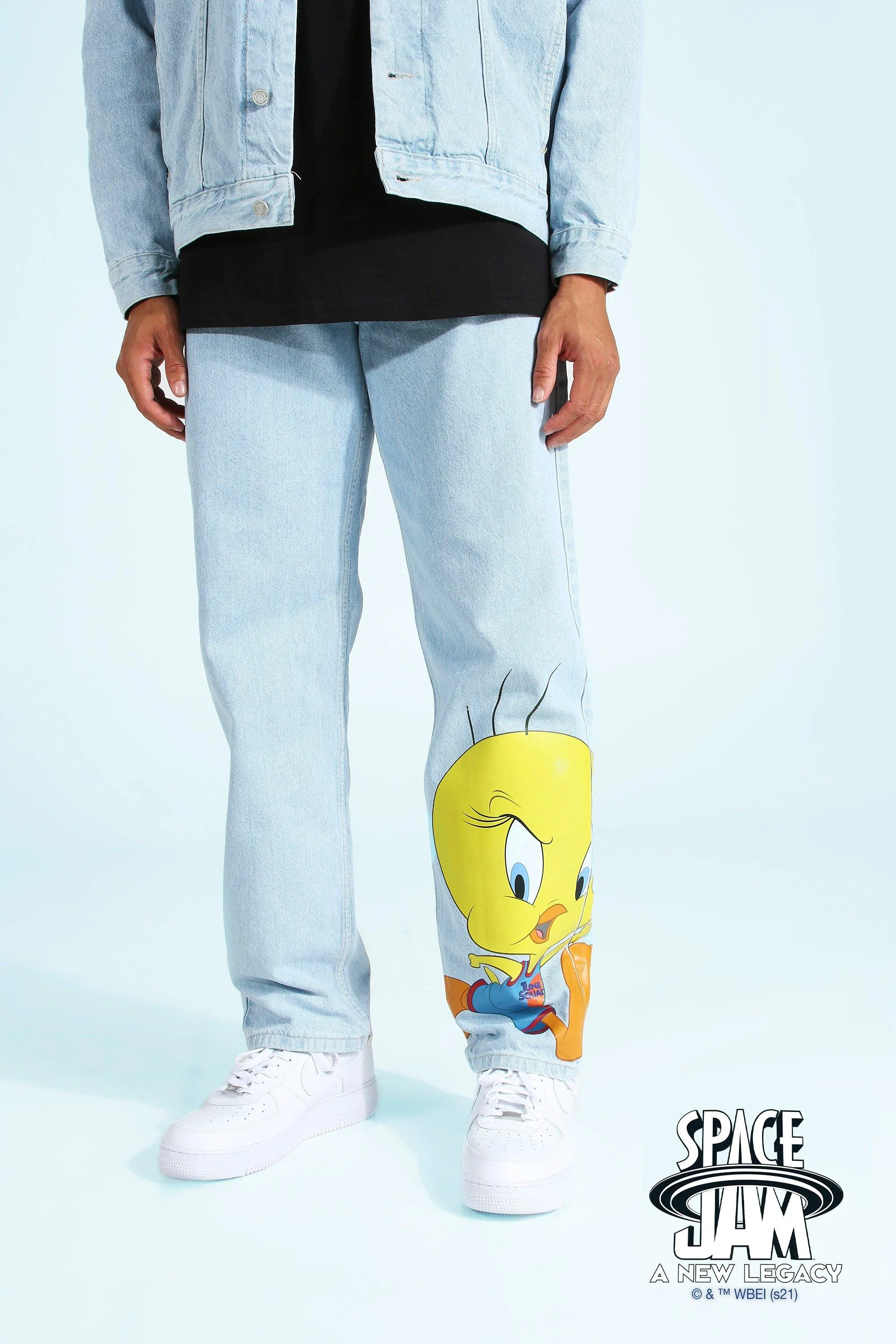 Relaxed Fit Space Jam Tweety License Jeans