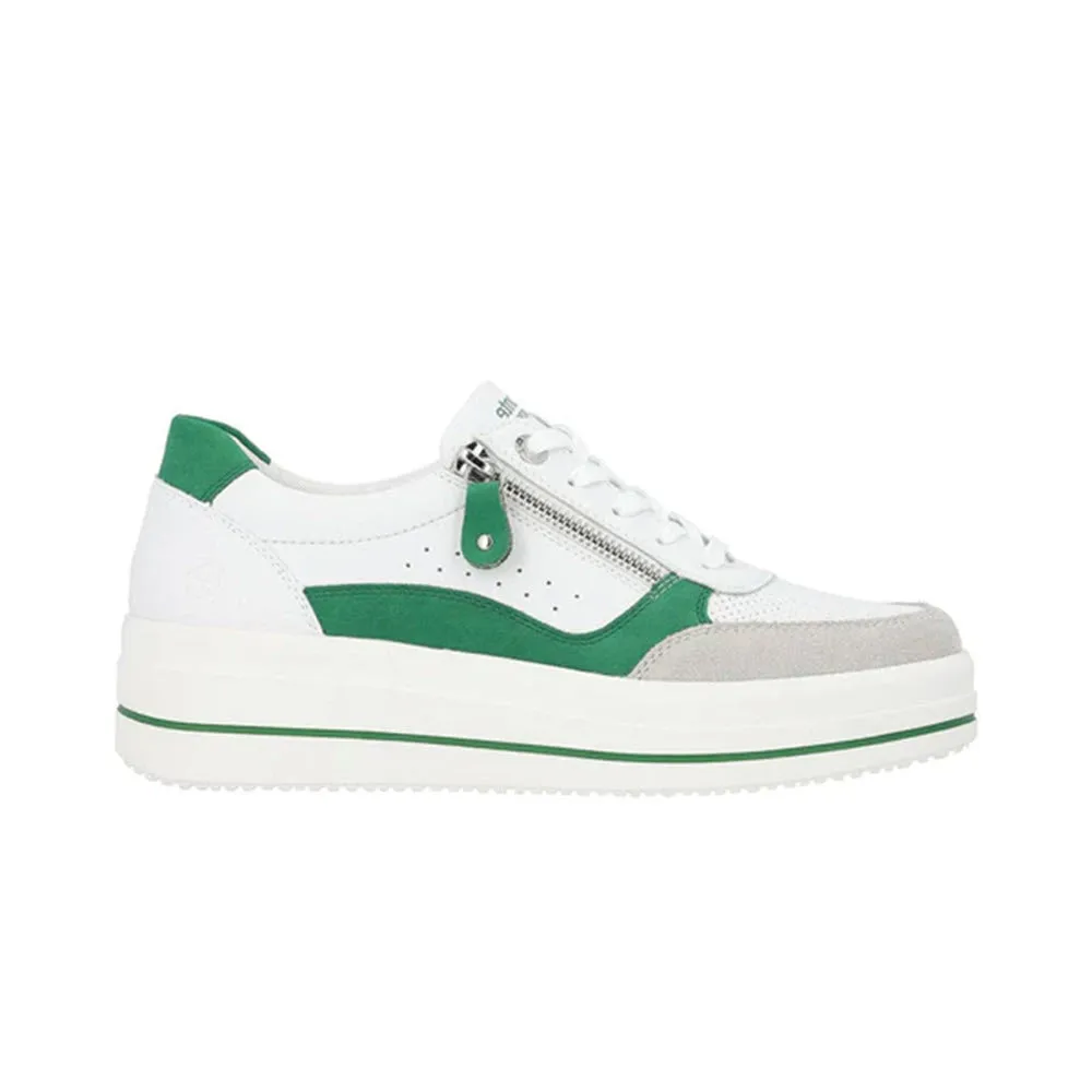 REMONTE EURO COURT SNEAKER GRASS GREEN - WOMENS