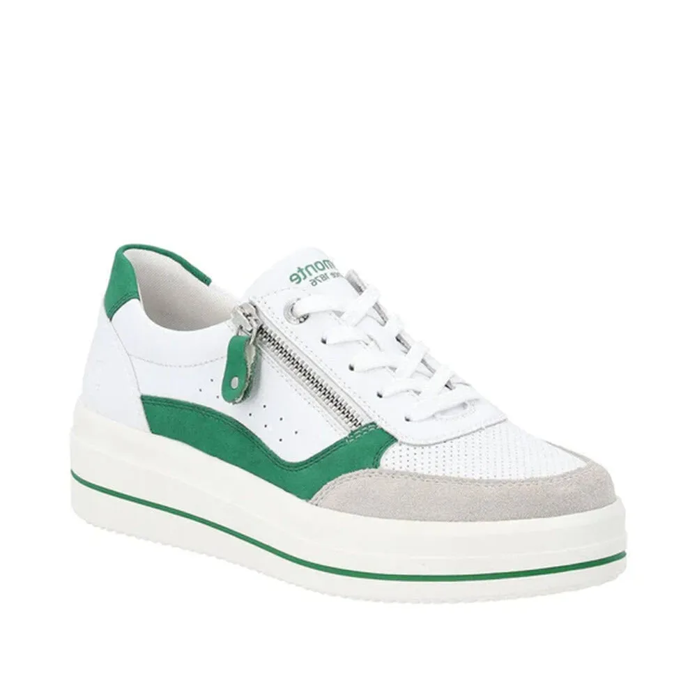 REMONTE EURO COURT SNEAKER GRASS GREEN - WOMENS