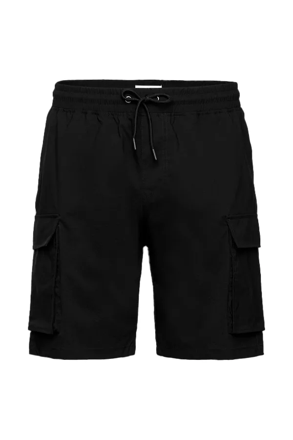 Resterds Cargo Shorts Lightweight Black