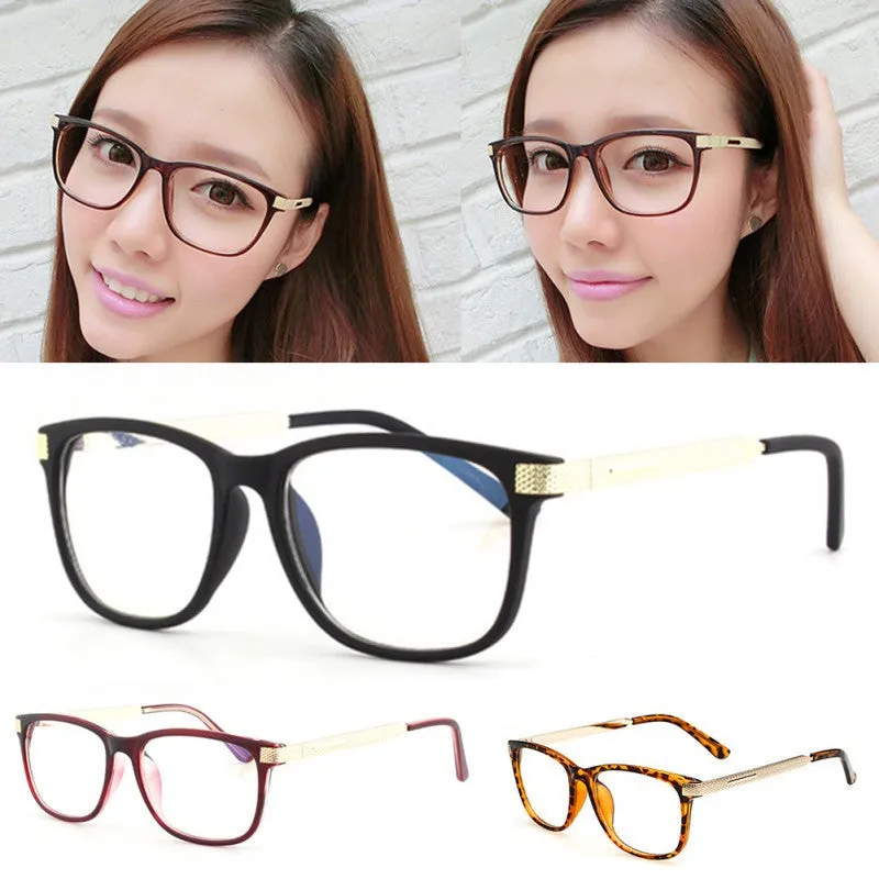 Retro Women Myopia Eyeglasses Eyewear Clear Lens Meral Leg Frame Optical Glasses New PY6 SM6