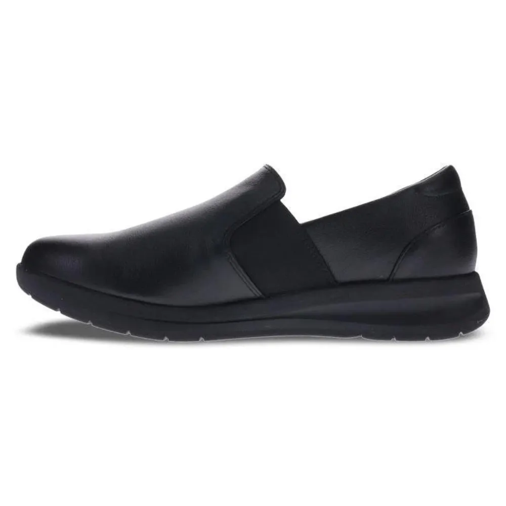 Revere Panama Black Leather Slip-On Sneaker (Women's)