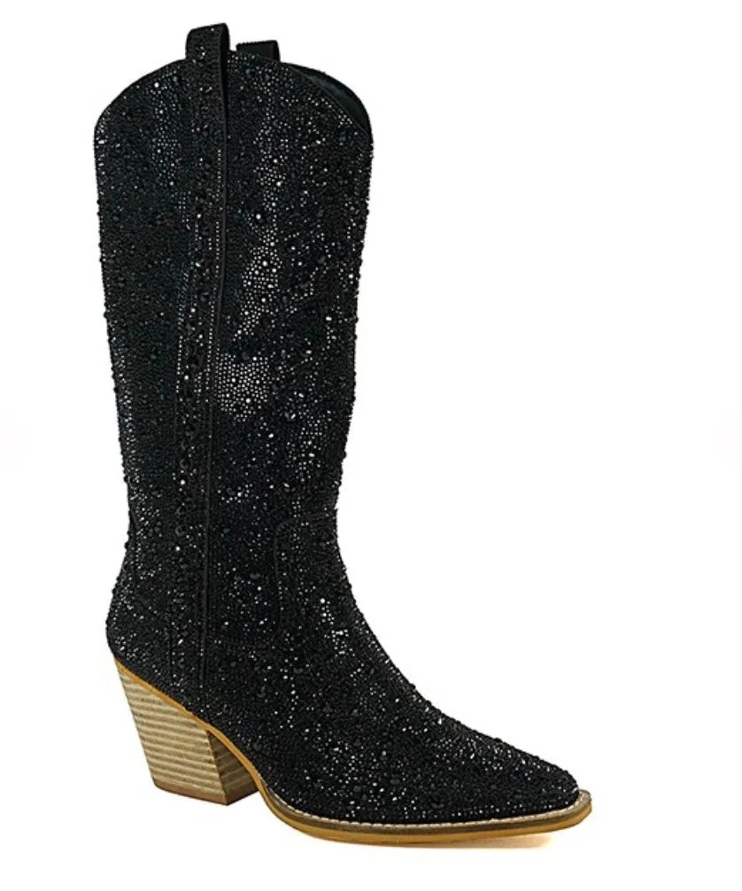 Rhinestone Western Boots