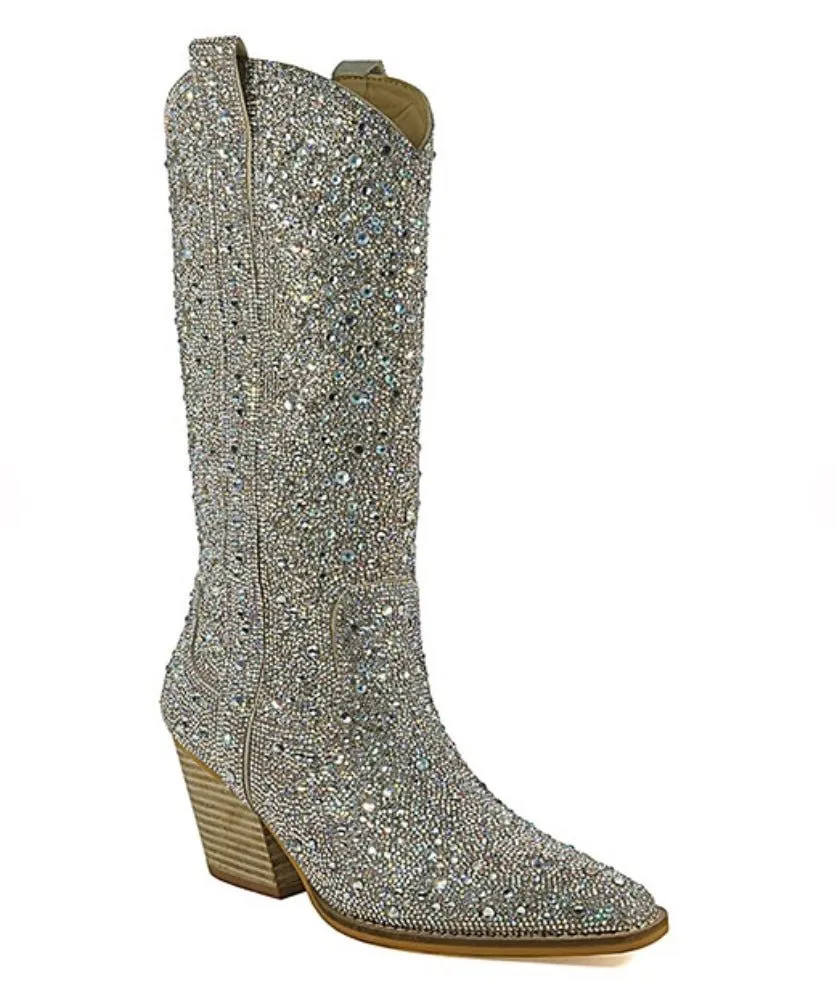 Rhinestone Western Boots