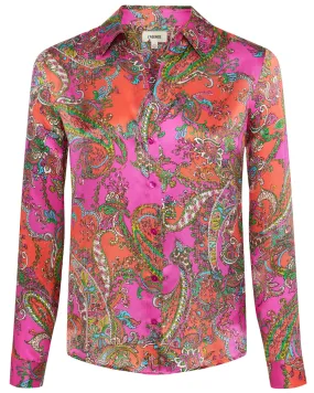 Rhodamine Pop Paisley Tyler Blouse