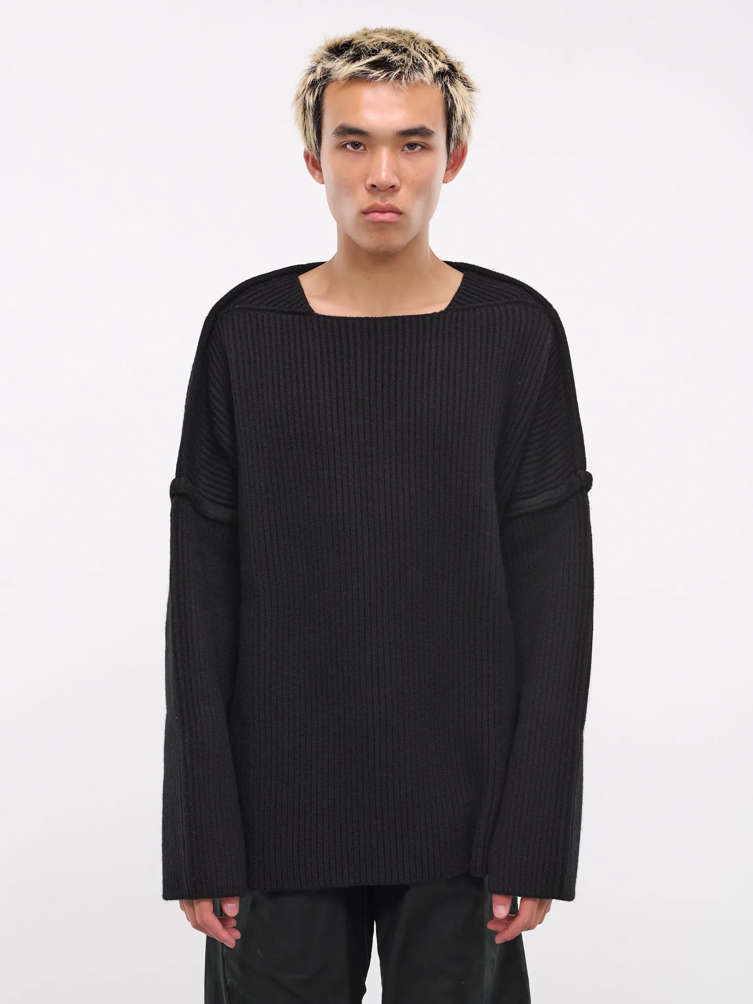 Rib-Knit Sweater (J21GP0153-J14747-BLACK)