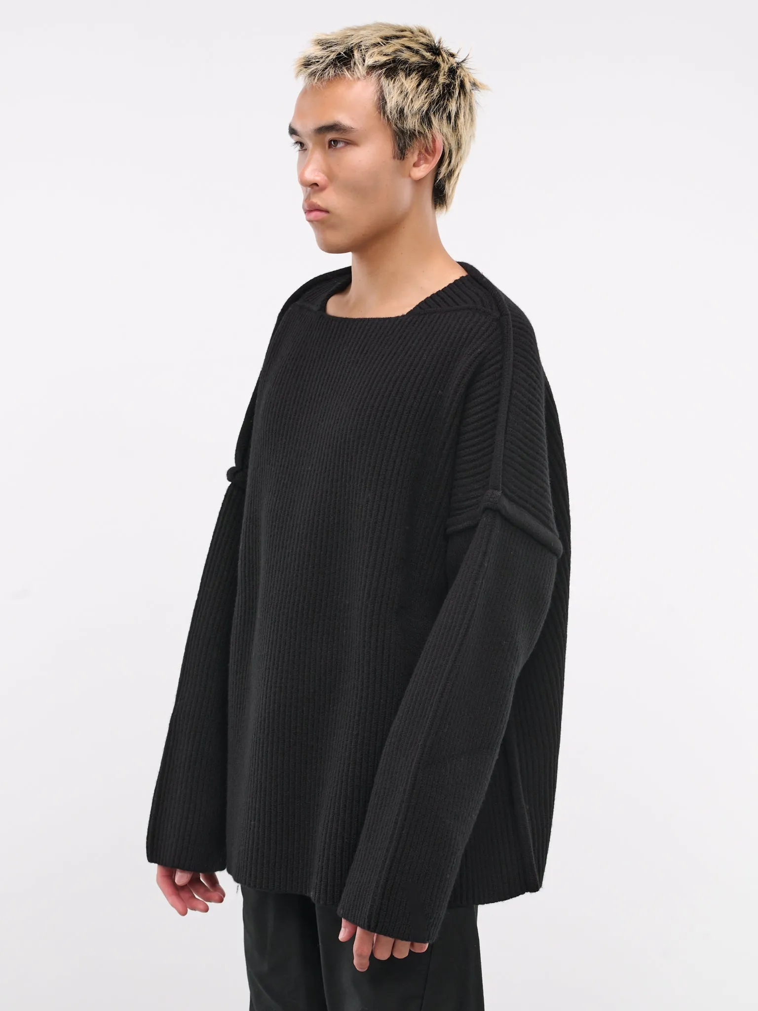 Rib-Knit Sweater (J21GP0153-J14747-BLACK)