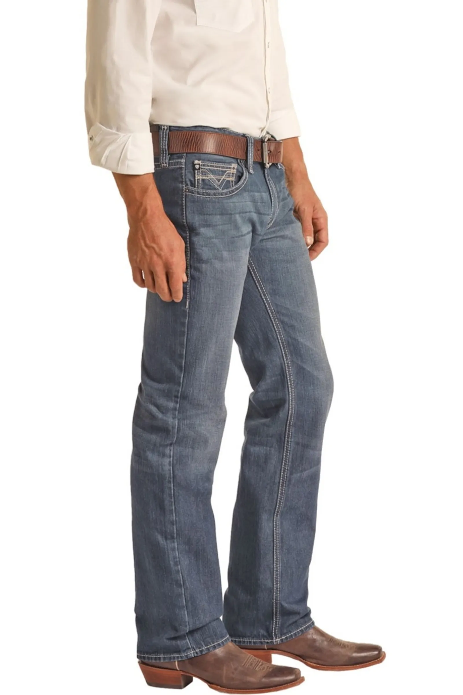 Rock and Roll Denim Regular Fit Straight Jeans