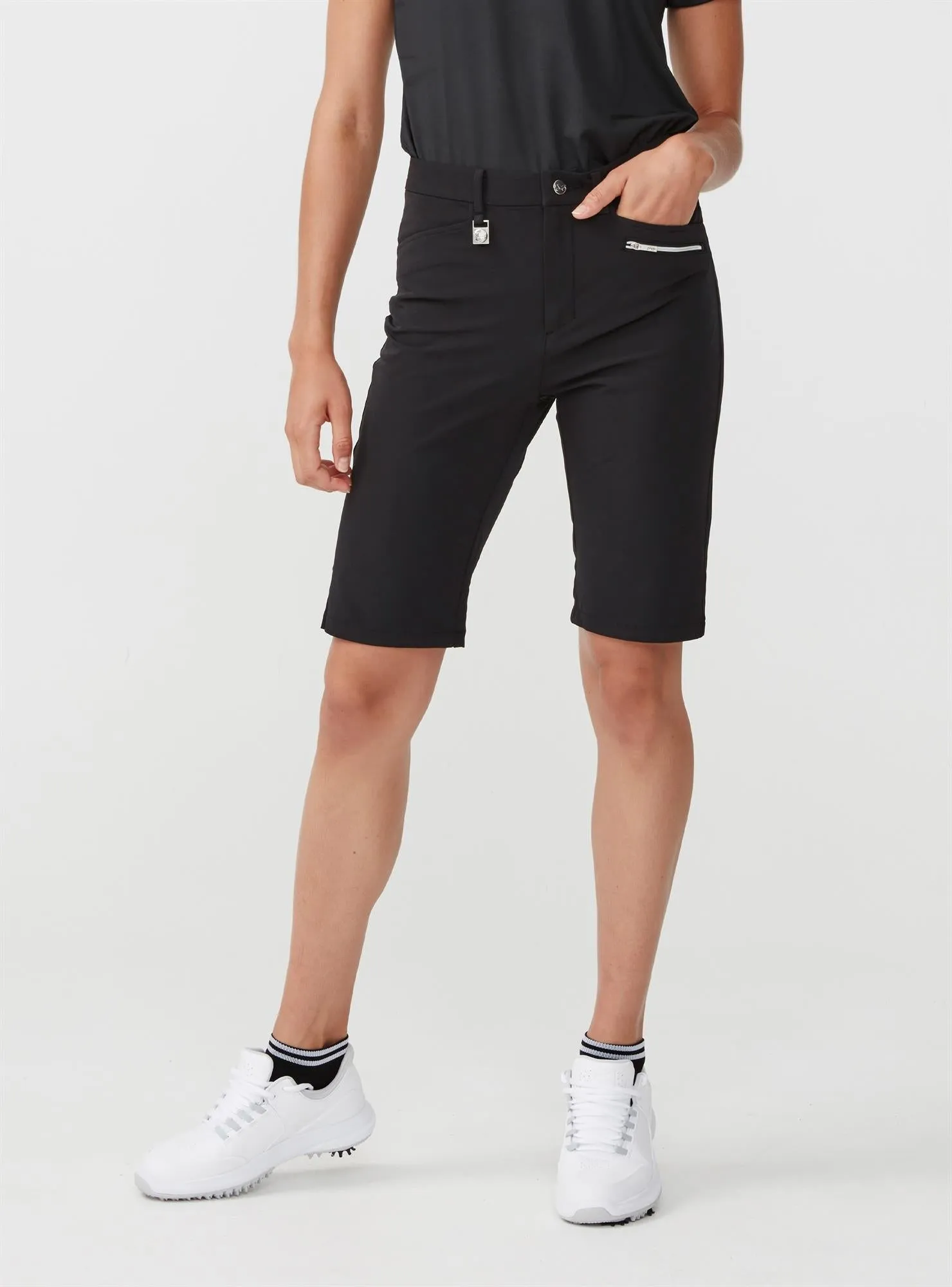 Rohnisch Ladies Comfort Stretch Golf Bermuda Shorts Black