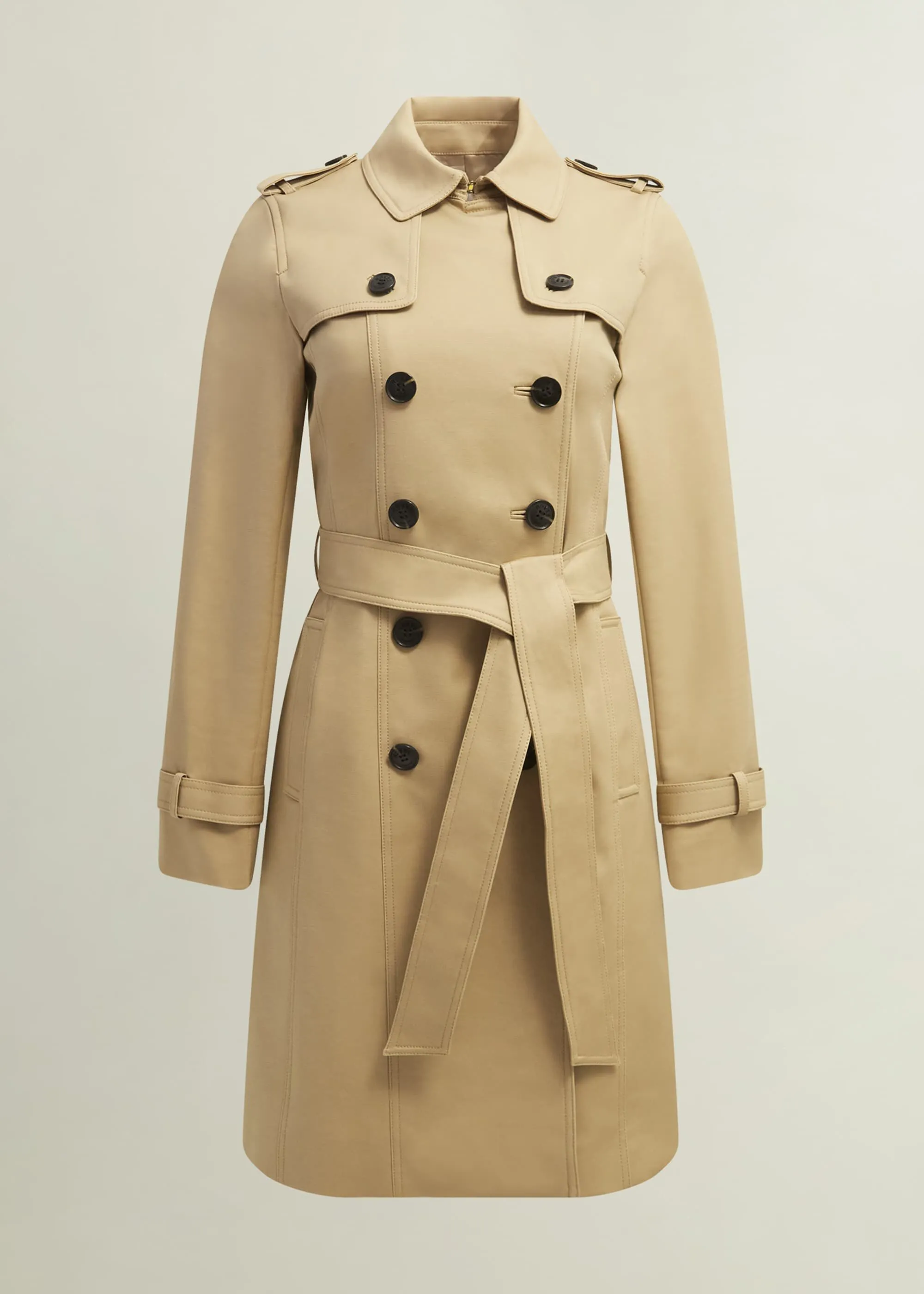 Saskia Shower Resistant Trench Coat 