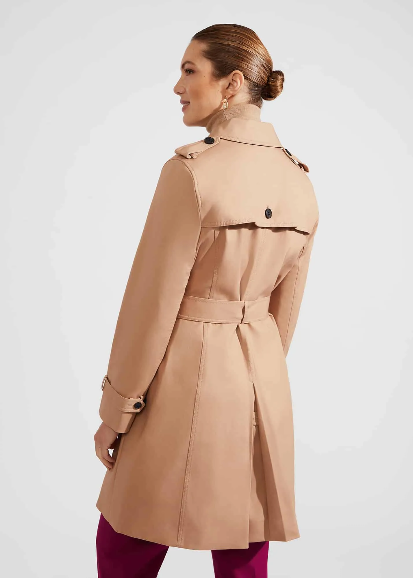 Saskia Shower Resistant Trench Coat 