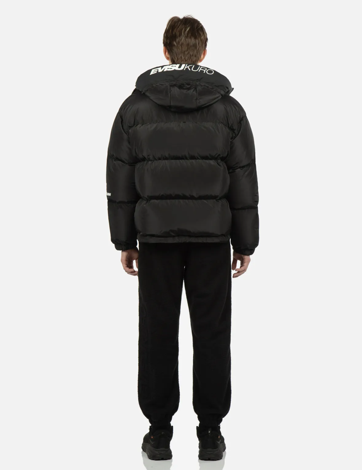 Seagull Patch Hooded Down Jacket