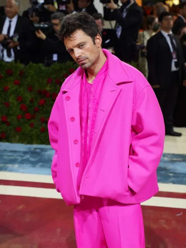 Sebastian Stan Met Gala 2022 Pink Coat