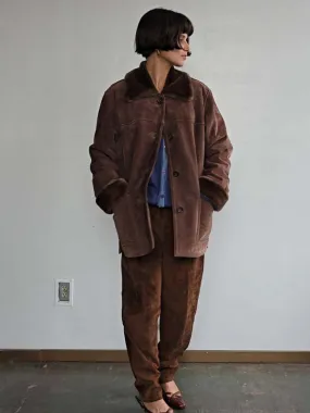 Shearling Chore Coat - Cinnamon