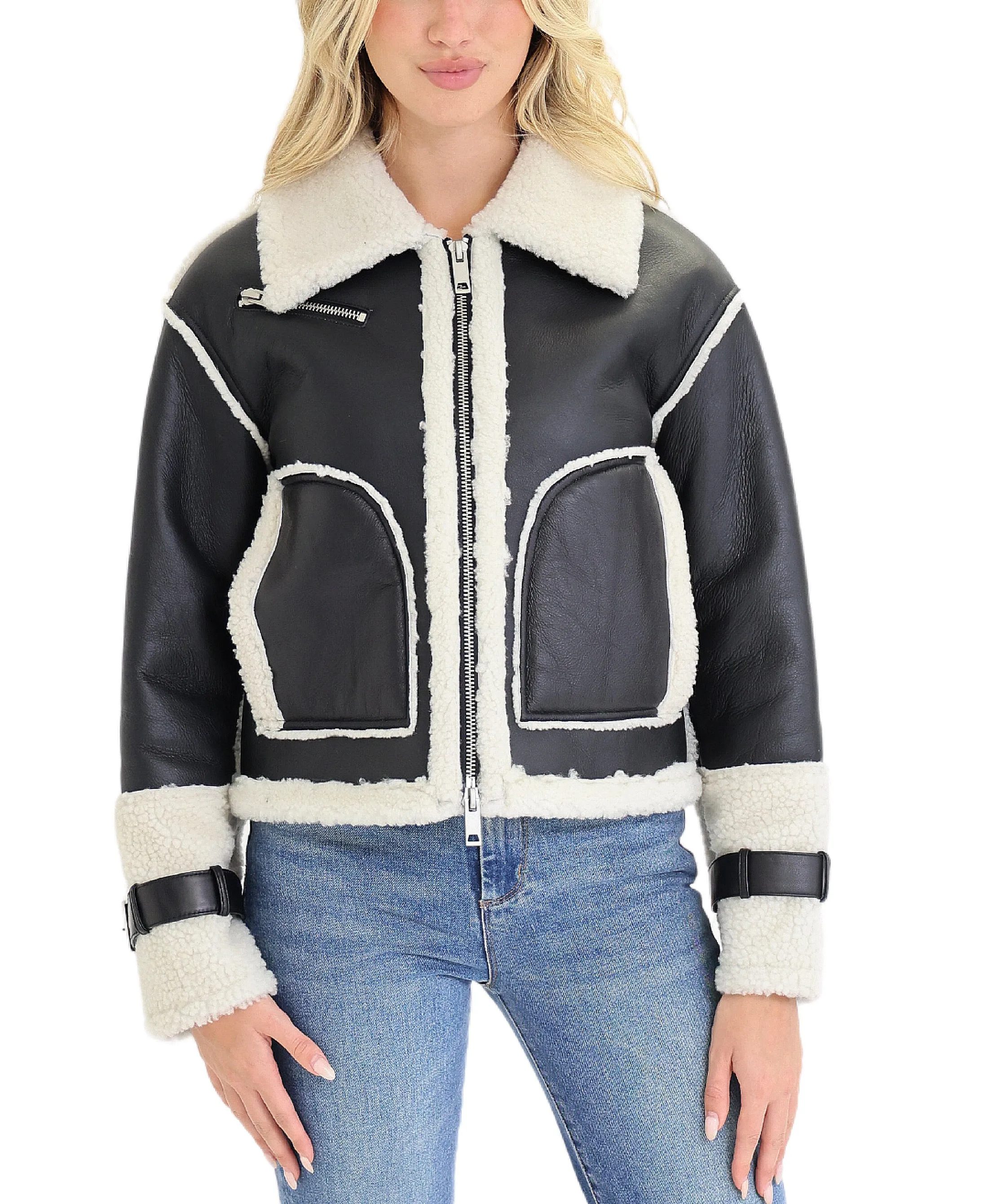 Shearling Moto Jacket