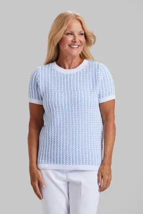 Short Sleeve Knit Crew