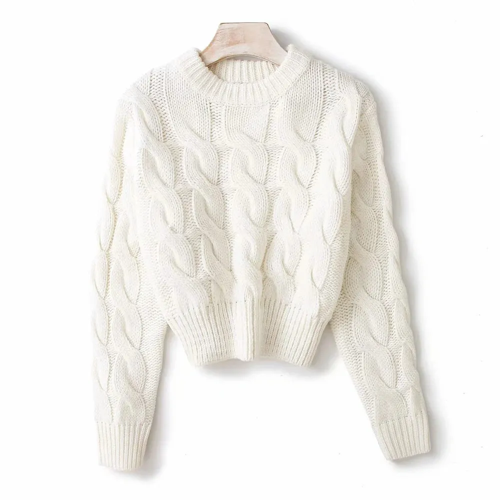 Sleeve Knit Sweater For Women