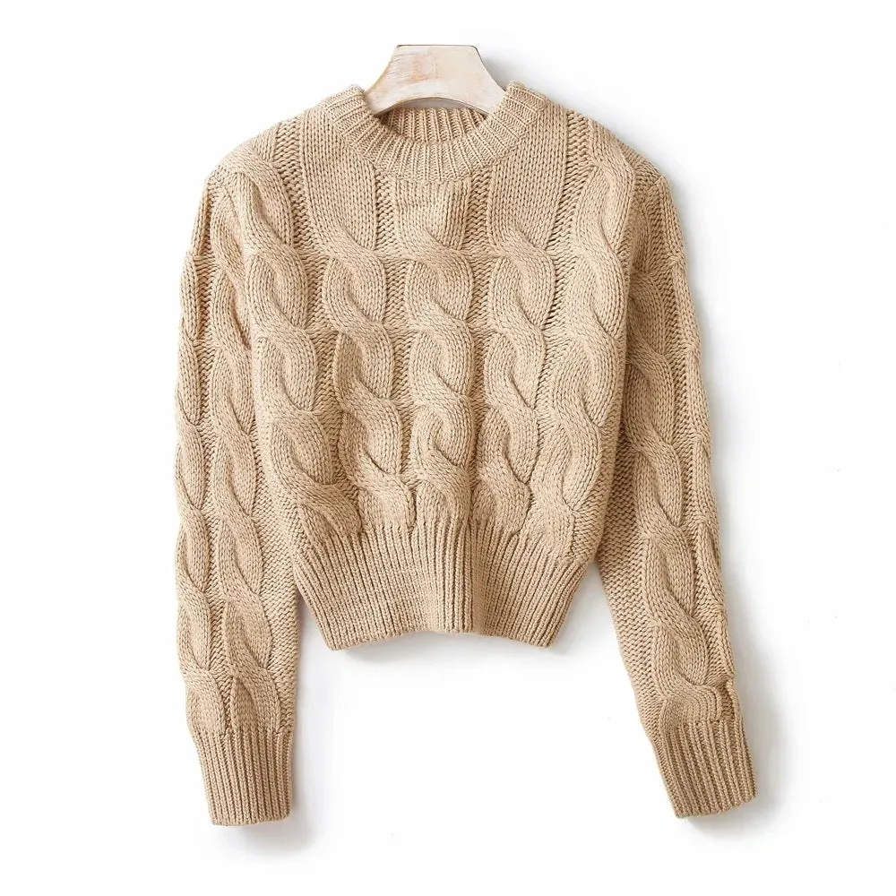 Sleeve Knit Sweater For Women