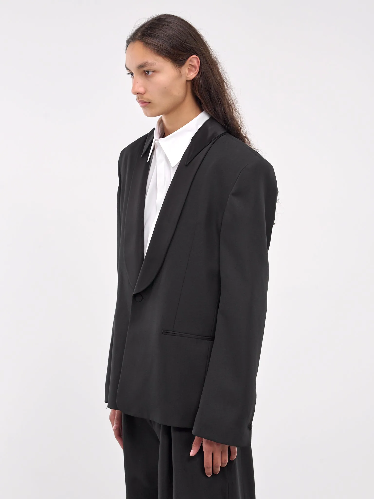 Smoking Jacket (0248S-T115-BLACK)