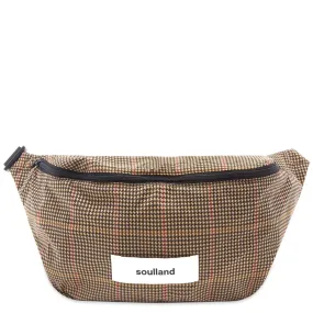 Soulland Houndstooth Waist BagBrown