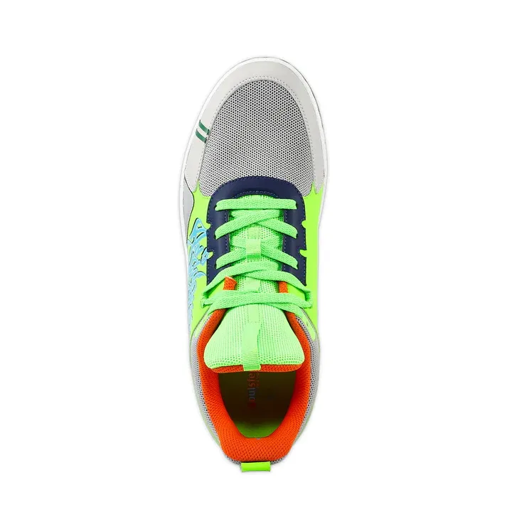 Soulsfeng X Reckone Shark Graffiti Sneaker Green