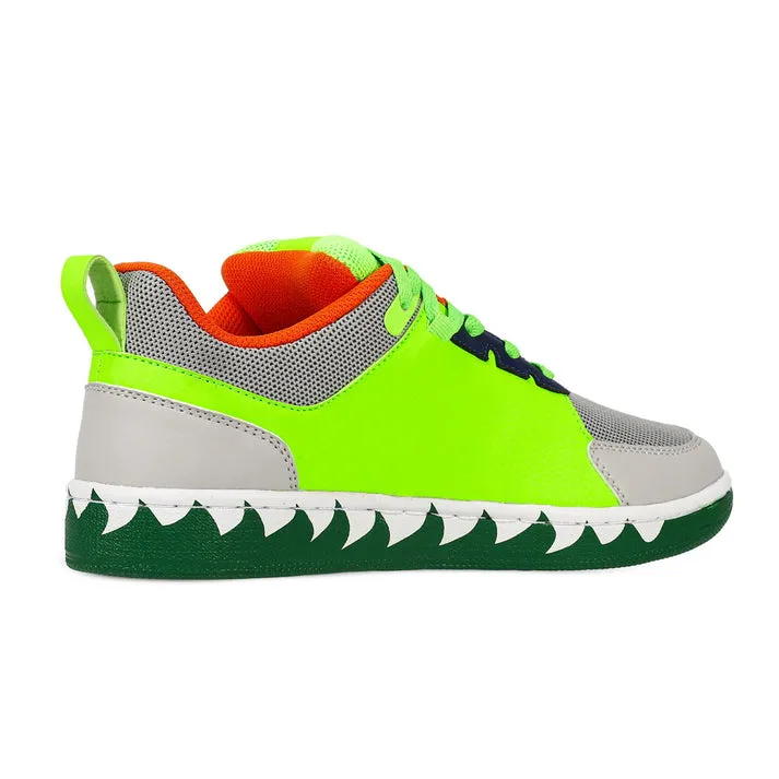 Soulsfeng X Reckone Shark Graffiti Sneaker Green