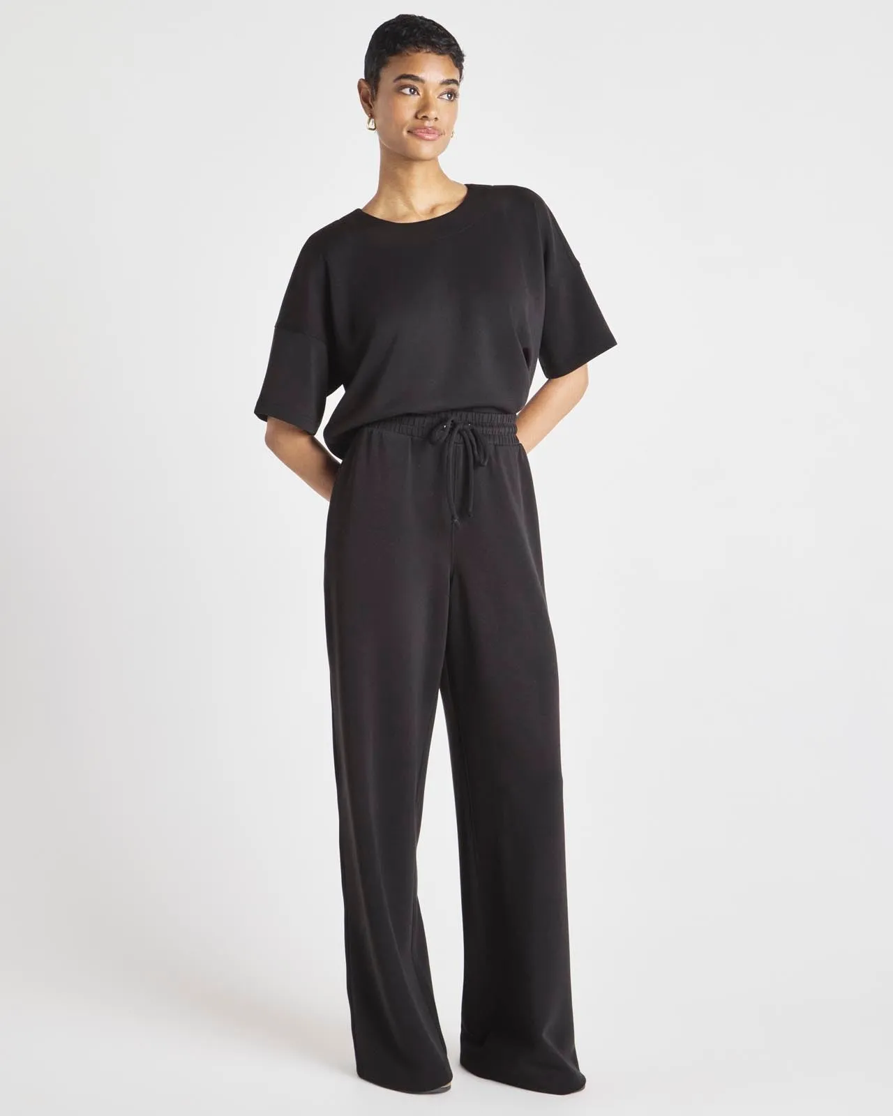 Splendid x @Cellajaneblog Scuba Wide Leg Pant