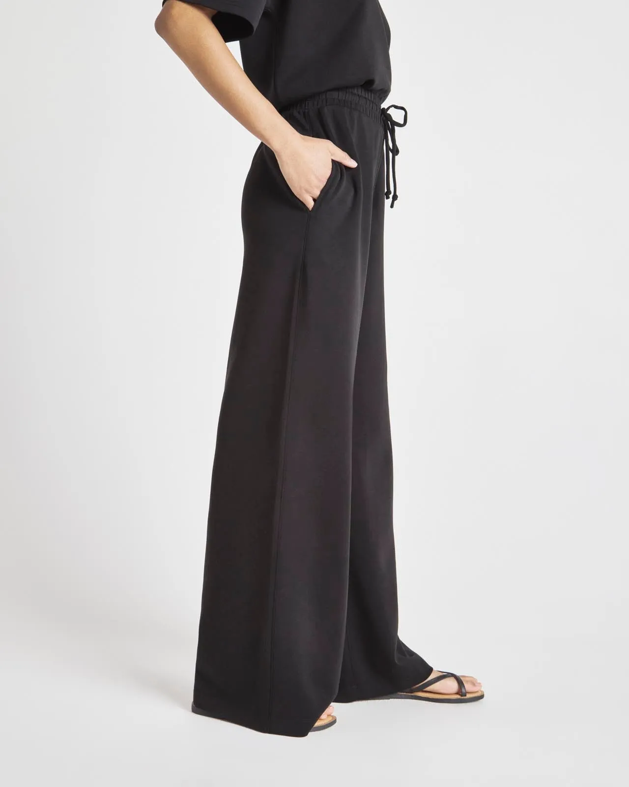 Splendid x @Cellajaneblog Scuba Wide Leg Pant