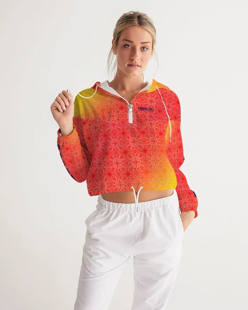 Sqdltd SU24 Women's AOP Cropped Windbreaker Sol