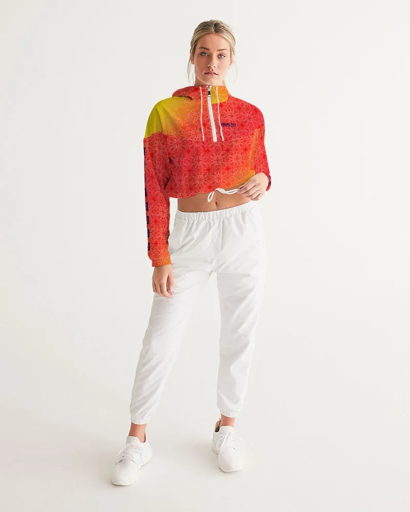 Sqdltd SU24 Women's AOP Cropped Windbreaker Sol