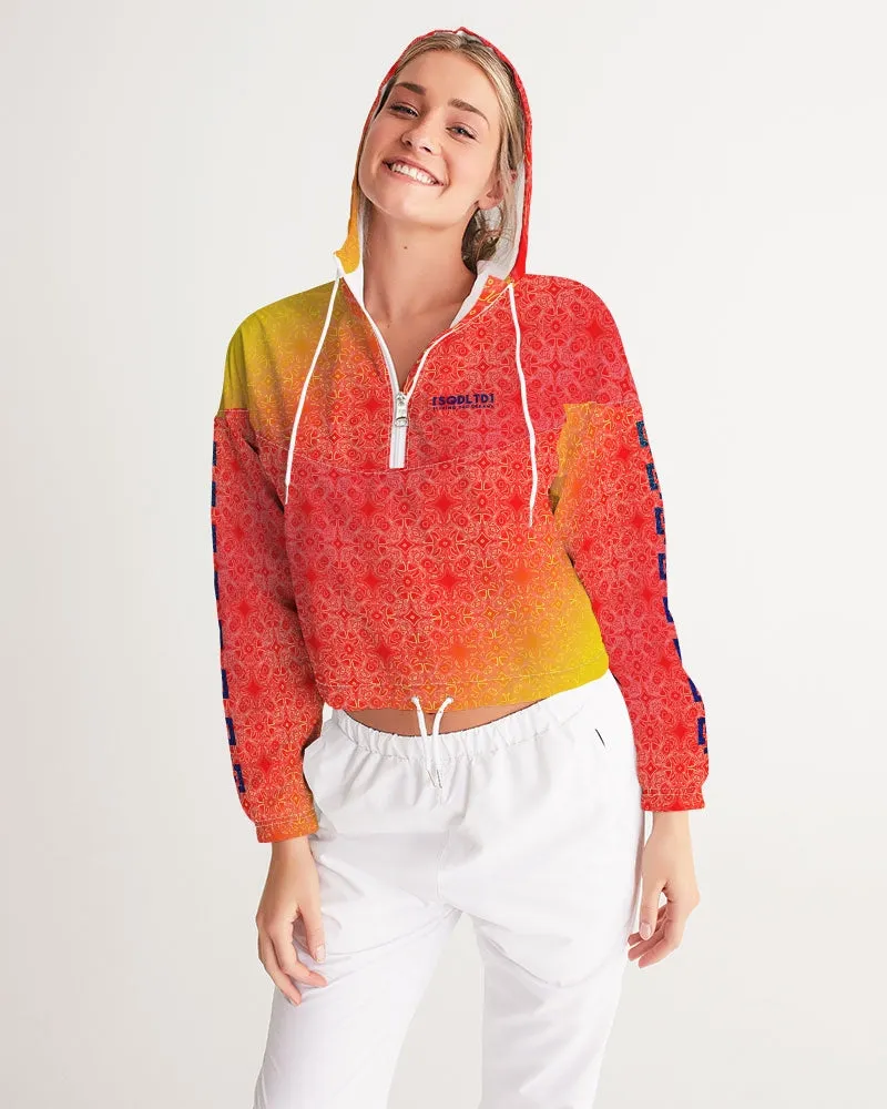 Sqdltd SU24 Women's AOP Cropped Windbreaker Sol