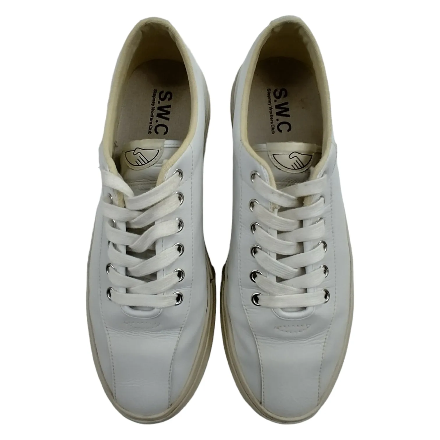 Stepney Workers Club White Dellow Leather Sneaker